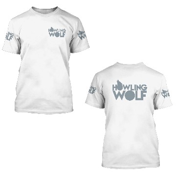 Discover HOWLING WOLF wolves howling at the moon silver 3D T Shirts