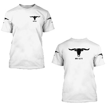Discover bull skull ox horn horns bully cow farmer cowboy 3D T Shirts
