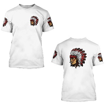 Discover American Indian Warrior 3D T Shirts