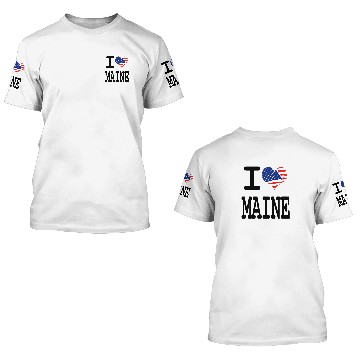 Discover i love maine 3D T Shirts