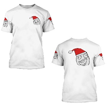Discover Xmas Derp: Classic Ragecomic Meme 3D T Shirts