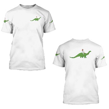 Discover Jesus on a Brontosaurus 3D T Shirts