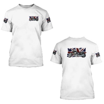 Discover UNION JACK FLAG & MOTORBIKE 3D T Shirts