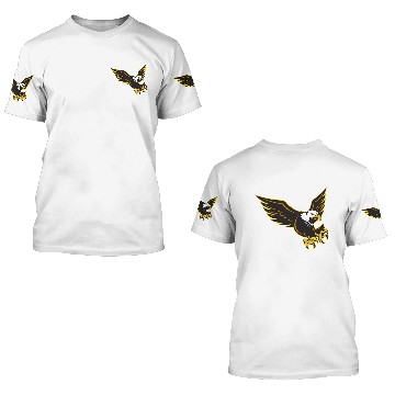 Discover American Bald Eagle flying 3D T Shirts