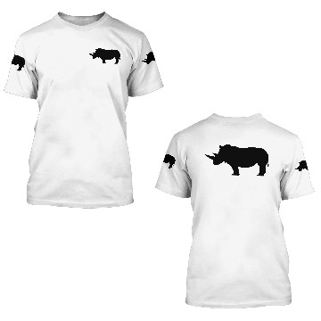 Discover Rhinoceros 3D T Shirts
