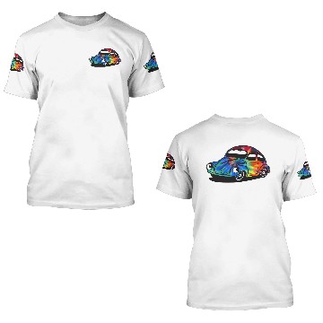 Discover Volkswagen Beetle Bug Classic Style Psychedelic 3D T Shirts