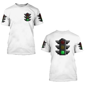 Discover Traffic Light Green 3D T Shirts