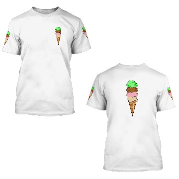 Discover Ice Cream Cones Ff Menu 3D T Shirts