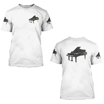 Discover Grand Piano 3D T Shirts