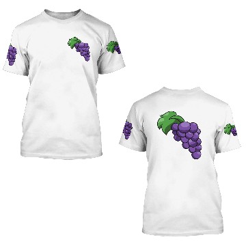 Discover Grape grapes vector art 3D T Shirts