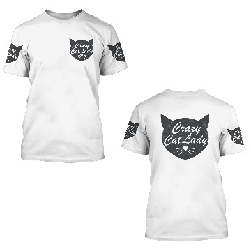 Discover Crazy Cat Lady 3D T Shirts