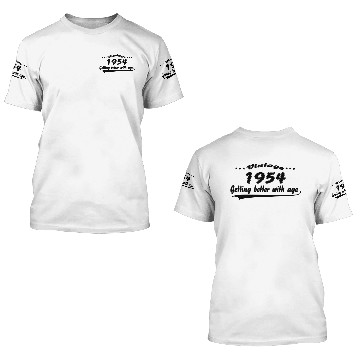 Discover Vintage 1954 Getting Better With Age 3D T Shirts