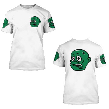 Discover zombie funny comic suit head 3D T Shirts
