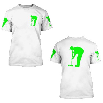 Discover croquet player 2 3D T Shirts