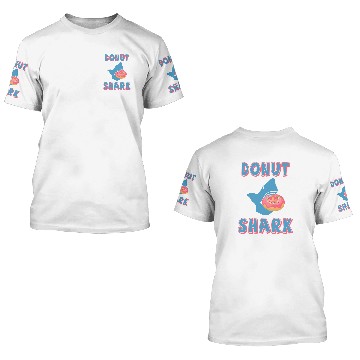 Discover Donut shark 3D T Shirts