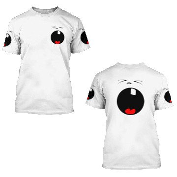 Discover Yawning Smiley Face 3D T Shirts