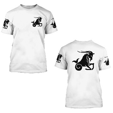 Discover Capricorn drawing 4 3D T Shirts