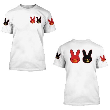 Discover ❤ټSuper Cute Bunny Couple-Happy Easterټ❤ 3D T Shirts
