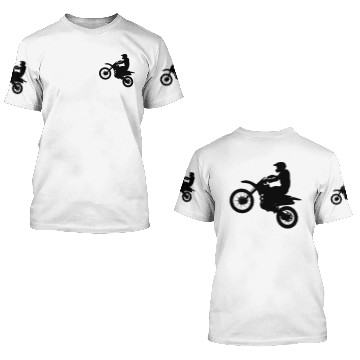 Discover Dirt Bike Silhouette 3D T Shirts
