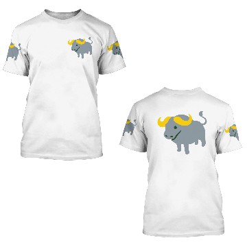 Discover Grey Bull 3D T Shirts