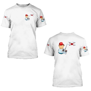 Discover Drone / UAV pilot 3D T Shirts