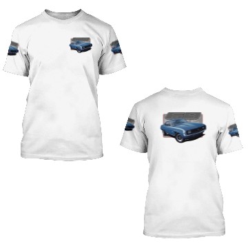 Discover Camaro Blue Splatter 3D T Shirts