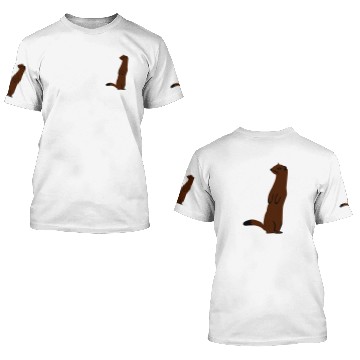 Discover Weasel - Ermine 3D T Shirts
