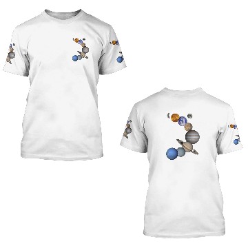 Discover Solar System 2 3D T Shirts