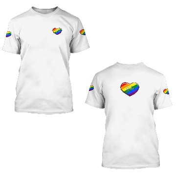Discover LGBT Pride Heart - First Name "Kyla" Rainbow Heart 3D T Shirts