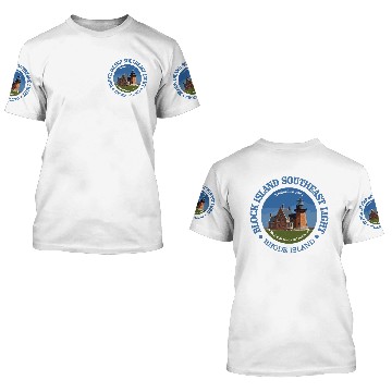 Discover Block Island SE Light 3D T Shirts
