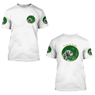 Discover Dalmatian (liver) Peace 3D T Shirts