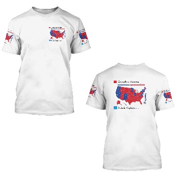 Discover Election Map Funny 3D T Shirts