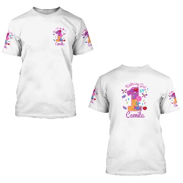 Discover Candyland First Birthday lollipop 3D T Shirts