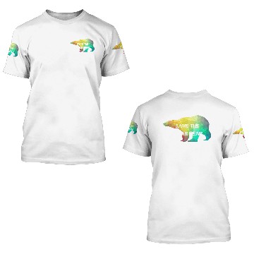 Discover MOSAIC COLOR POLAR BEAR(SAVE THE POLAR BEAR) 3D T Shirts