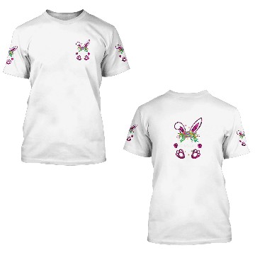 Discover Womens Leopard Grandma Bunny Easter Eggs Family Ma 3D T Shirts