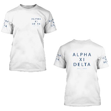 Discover Alpha Xi Delta Modern Type 3D T Shirts
