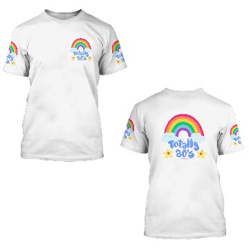 Discover Totally 80s rainbow 3D T Shirts