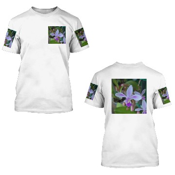 Discover Mini orchid up close 3D T Shirts
