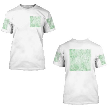 Discover Light Green Shell Pattern Polo 3D T Shirts