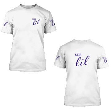 Discover Sigma Sigma Sigma Lil Script 3D T Shirts