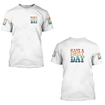 Discover Have a Swell Day modern rainbow typography 3D T Shirts