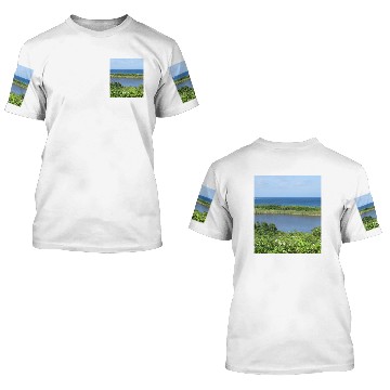Discover Block Island Pond 1 3D T Shirts