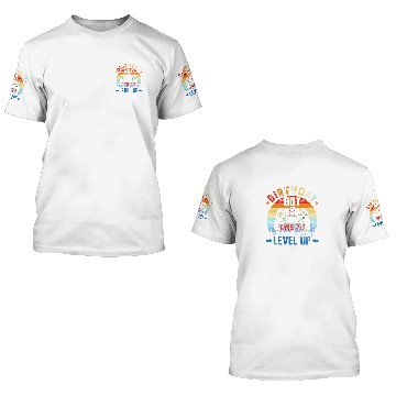Discover Kids 8Th Birthday Boy Time To Level Up 8 Years Old 3D T Shirts