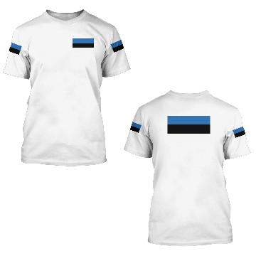 Discover Flag of Estonia Plus Size 3D T Shirts