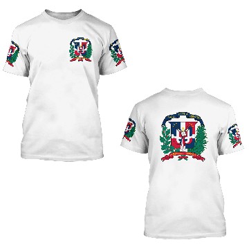 Discover dominican republic emblem 3D T Shirts