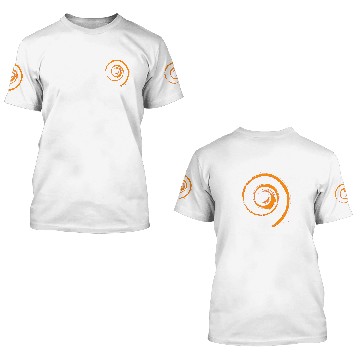 Discover Woman's Fleece with Tiled Orange Twirls on Back 3D T Shirts