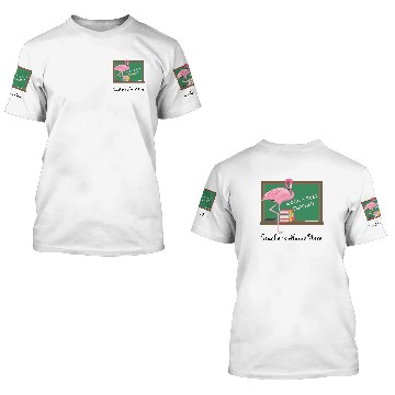 Discover World's Best Teacher Flamingo 3D T Shirts