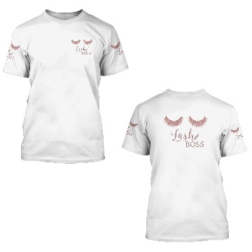 Discover Rose Gold Eyelash Extensions Lash Boss 3D T Shirts