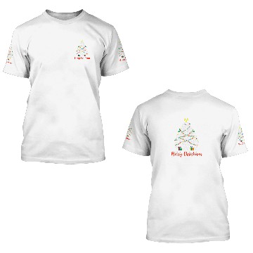 Discover Merry Christmas Skull Skeleton Tree Radiology Radi 3D T Shirts