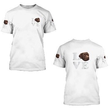 Discover I Love My Chocolate Lab Labrador Retriever Lover 3D T Shirts